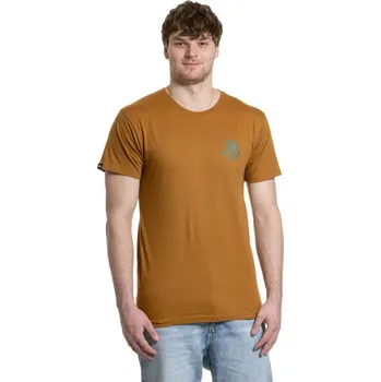 Pánská móda Meatfly pánské tričko Arrow Gold Brown | Hnědá | Velikost XL | 100% bavlna