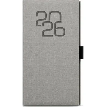 Diář Diář týdenní kapesní Jakub Fabric šedý