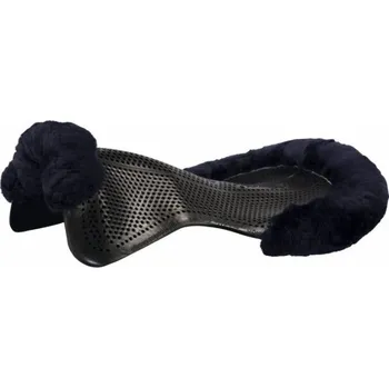 Gelová podložka Acavallo terapeutická Just Gel s beránkem Černá/modrá M