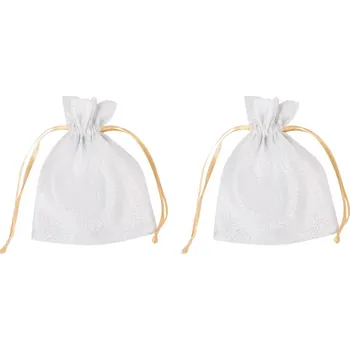 Hudební nástroj pro děti LEVNO Sada 2 lesklých dekorativních taštiček Varianta: Bílá Nové