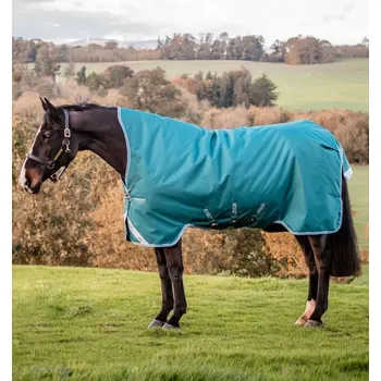 Deka pro koně Nepromokavá deka Amigo Bravo 12 Wug, 0g s vyšším krkem Tyrkysová 165cm (7'3")
