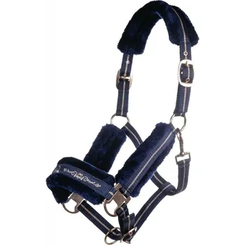 Vybavení pro koně Ohlávka HKM Rosegold Bordeaux/růžové zlato COB