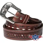 Westernový kožený opasek WG-310 44"/112 cm