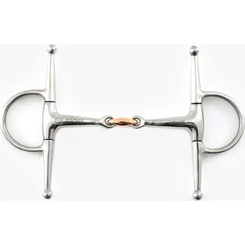 Udidlo pro koně Udidlo roubík 2x lomené Premier Equine s měděným středem 4,5"