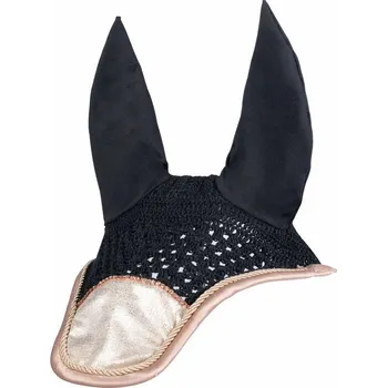 Koňská maska proti hmyzu Čabraka pro koně HKM Rosegold Glitter PONY