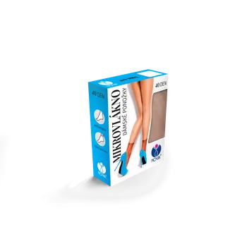 Dámské ponožky Dámské ponožky NOVIA | Mikrovlákno 40DEN M01 tělová