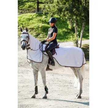 Deka pro koně Jezdecká deka Horze Eira s odnímatelným krčním dílem 115 cm