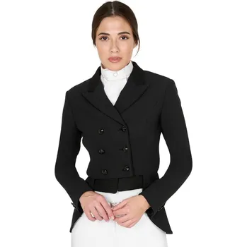 Jezdecké sako Dámský poloviční frak Equestro Černá XXS