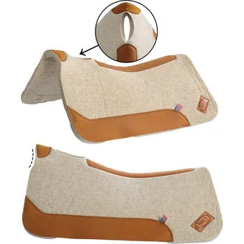 Westernová podsedlová deka POOL’S 3/4 Contour světle hnědá