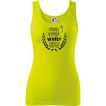 Takhle vypadá skvělý učitel - Dámské tílko - L ( Limetková )
