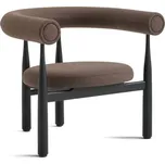 New Works Křeslo Bukowski, black/Wooly Plus 1008