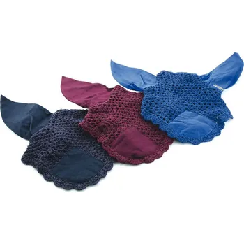 Koňská maska proti hmyzu Čabraka na uši DERBY Full Červená FULL