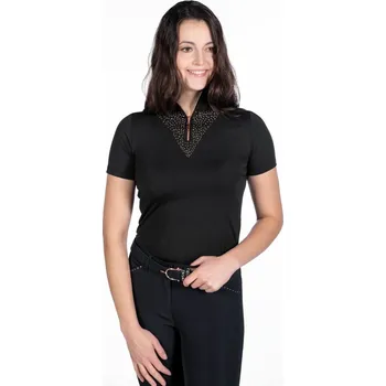 Dámské funkční tričko HKM Rosegold Glamour Tm. modrá S