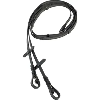 Vybavení pro koně Plátěné otěže Horze Černá FULL