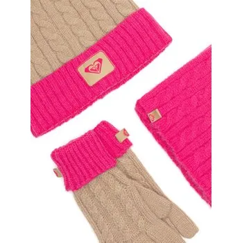 Čepice Sada čepice, šála a rukavice Roxy RX-KF-001-AW24 Růžová NOSIZE