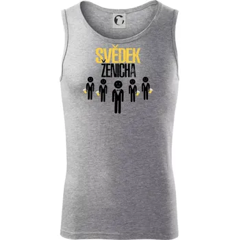 Drink team - Svěděk ženicha - Tílko pánské Core - 2XL ( Tmavě šedý melír )
