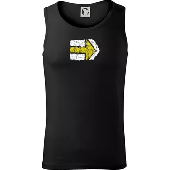 Párová turistická značka žlutá - Tílko pánské Core - 2XL ( Černá )
