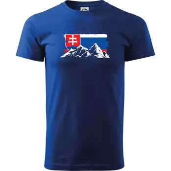 Slovenské hory - Triko extra velké (5-8XL) - 7XL ( Královská modrá )