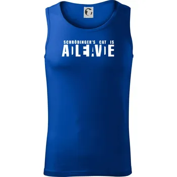 Schrödinger's Cat ADLEIAVDE - dead and alive - Tílko pánské Core - M ( Královská modrá )