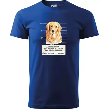 Pánské tričko Lump a darebák zlatý retrívr - Triko extra velké (5-8XL) - 6XL ( Královská modrá )