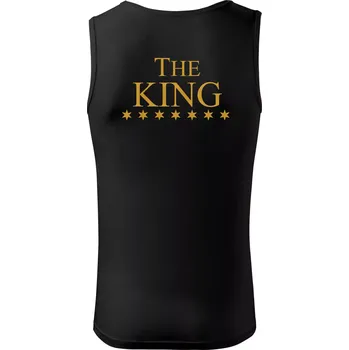 The King - His Queen - párové triko - Tílko pánské Core - S ( Černá )
