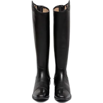 Jezdecká obuv Equestro vysoké kožené boty Multilogo M 40