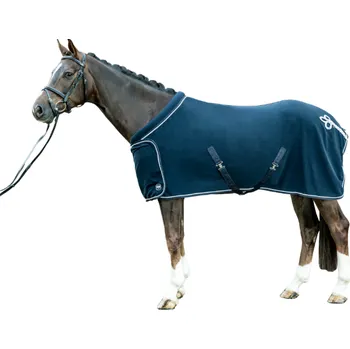 Deka pro koně Odpocovací deka HKM s límcem Tmavě modrá 145 cm