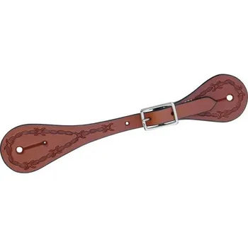 Ostruha Westernové ostruhové řemínky POOL'S Barbwire Hnědá