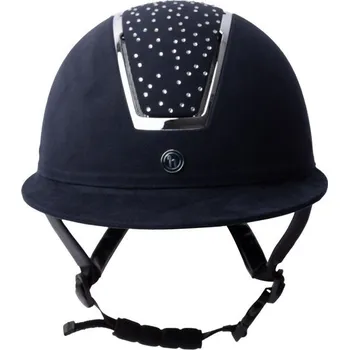 Vybavení pro jezdce Jezdecká přilba Horze Solara II tmavě modrá/stříbrná 52-54 cm