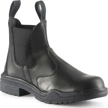 Jezdecká obuv Pracovní pérka Horze Essex Steel-Cap Černá 36