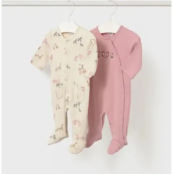 Kojenecké oblečení Kojenecké body Mayoral Newborn 2-pack 2703.2D.Newborn.9BYA růžová 30X, vel. 55