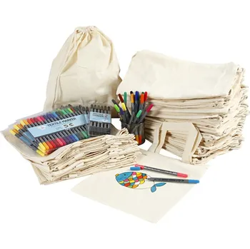 Nákupní taška Stahovací vaky a nákupní tašky s fixami