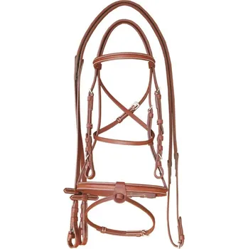 Uzdečka Supreme s otěžemi koňak FULL
