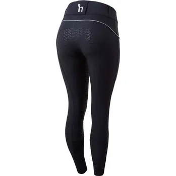 Jezdecké kalhoty Dámské rajtky HORZE Aubrey High Waist Fullgrip Dark Navy 40