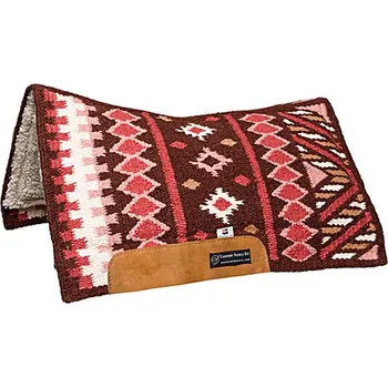 Westernová podsedlová deka CSF DIAMOND STARS - CHOCO