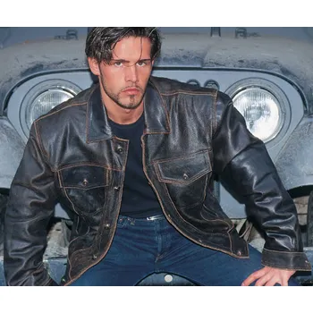 Pánská kožená bunda Brando L