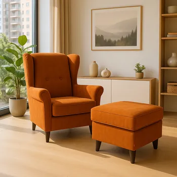 Křeslo KŘESLO S TABURETEM KING