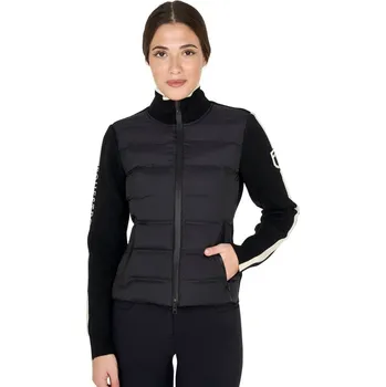 Dámská bunda Equestro z nylonu a vlny černá XS