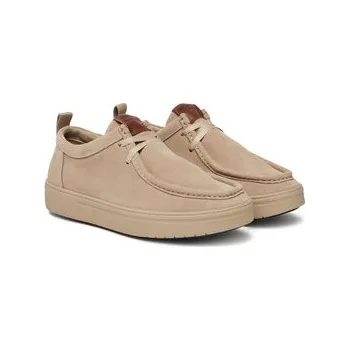 Pánské polobotky Polobotky Tommy Hilfiger Modern Light Suede Moc Toe Shoe FM0FM05501 Béžová 44