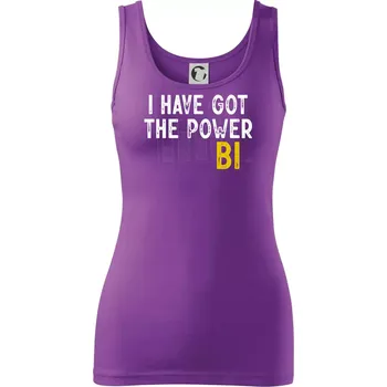 I have got the power bi - Dámské tílko - S ( Fialová )