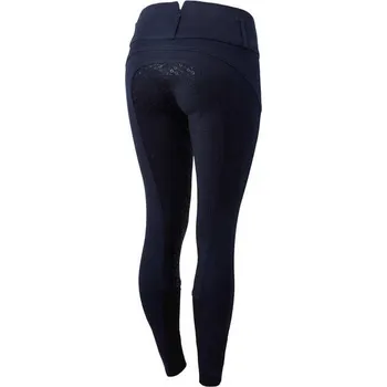 Jezdecké kalhoty Dámské jezdecké rajtky HORZE Daniela Silicone FS Tmavě modrá 40