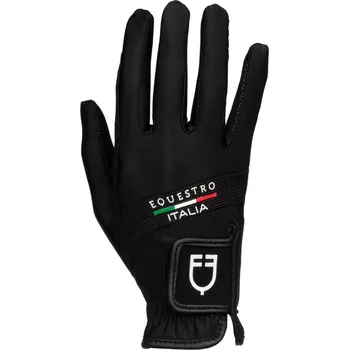 Jezdecké rukavice Equestro X FISE Černá 6