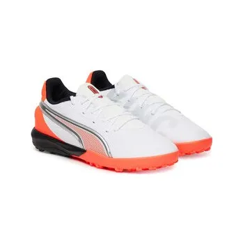 Chlapecká obuv Boty na fotball Puma King Match Tt Jr 108838 01 Bílá 33