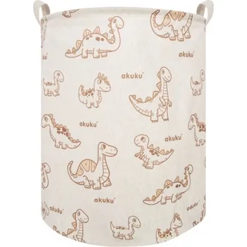 úložný prostor na hračky Koš na hračky, skládací - Dino béžový