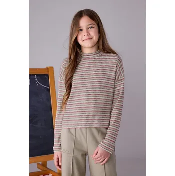 Dívčí oblečení Dětské tričko s dlouhým rukávem Mayoral 7016.8D.Junior.9BYA růžová 30X, vel. 140