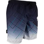 GUGGEN MOUNTAIN Pánské plavecké kraťasy B2 2XL BÍLÁ|ČERNÁ