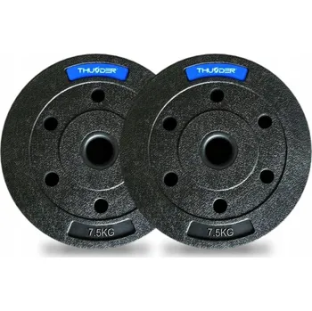 THUNDER Sada kompozitních závaží SET-B-11-15KG 15 kg ČERNÁ
