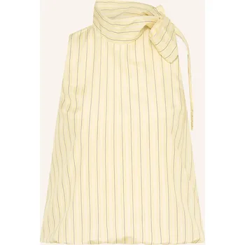 Neo Noir Dámský Halenkový Top Veda S Vázačkou, žlutá / černá...