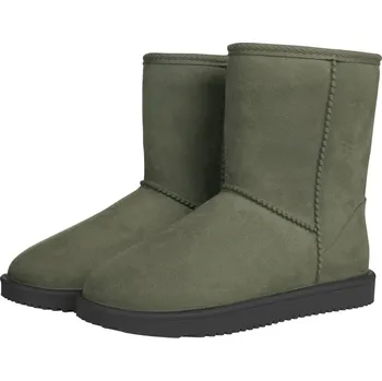 Jezdecká obuv Boty HKM DAVOS All-weather válenky olivová zelená 36