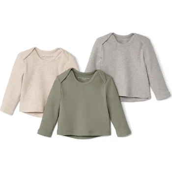 Kojenecké oblečení 688770 - Tchibo - Žebrovaná trika pro miminka - pro miminko - vel. 74/80 - barva: zelená